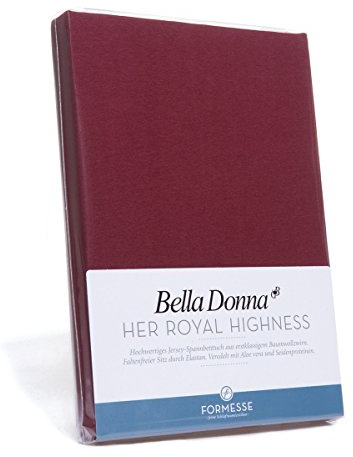 Formesse Spannbettlaken Bella Donna Jersey, Größe 120x200-130x220, Farbe 0119 leinen