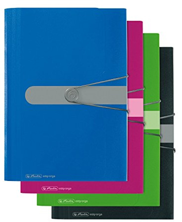 Herlitz – Ordner für Dokumente, A4, PP, 12 Fächer Alle 4 Farben