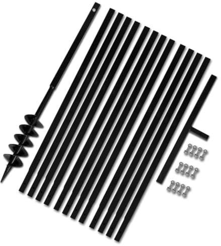 vidaXL Bêche et Tarière Manuelle 100 mm avec Rallonge Mèche Tarière 13 m