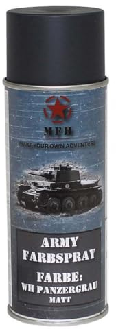 Pintura en aerosol Army, gris tanque WH, mate, 400 ml