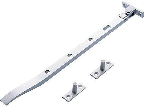Merriway® BH01589 Aluminium Window Casement Stays, 250mm (10 inch) , Grey