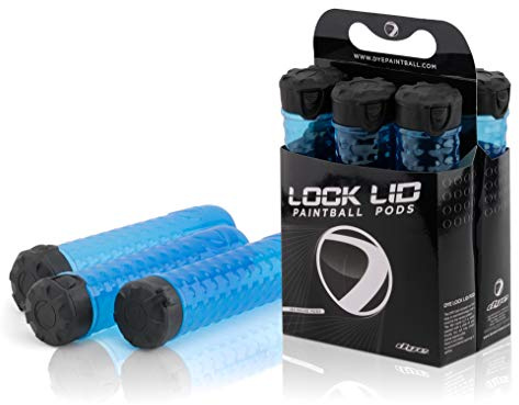 Dye Pack de 6 Pots Lock lid Cyan/Noir