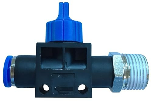 Pneumatik Druckluft Kugelhahn (HVFS) Ø 6 mm mit Gewinde BSPT R1/4
