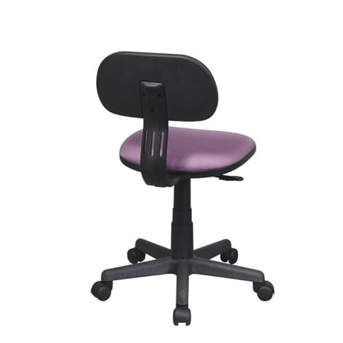 Scranton & Co Task Office Chair, 360 Degree Swivel, One Touch Pneumatic Height Adjustment, Heavy Duty Nylon Base with Dual Wheel Carpet Casters, Purple, 16.5 W x 19.75 D x 34.25 H