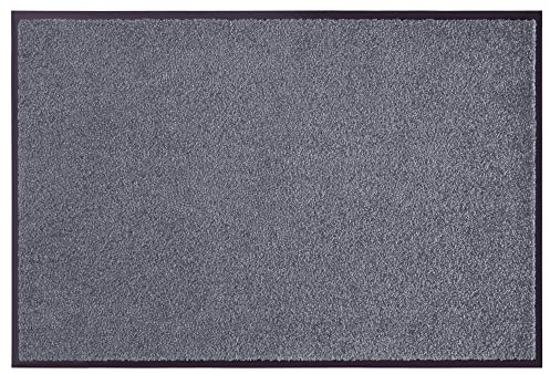 Hanse Home Fußmatte (S-XXL) 60x90cm – 12 Farben – Fussmatte Outdoor Schmutzfangmatte Türmatte Waschbar & Wetterfest rutschfest für Eingangsbereich & Außenbereich – Grau