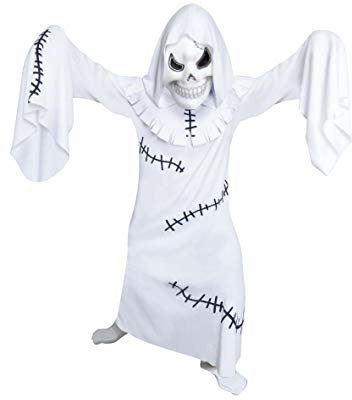 (PKT) (995995) Barn pojkar vit fasansfull Ghoul kostym (9-11 år)