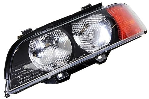 ATEC Germany 1x Hauptscheinwerfer vorne links H7 / HB3 Frontscheinwerfer mit Stellmotor für Leuchtweiteregulierung, Kompatibel mit BMW 5 (E39), 5 Touring (E39)