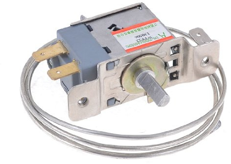 sourcing map CA 220-250V 5 (4) A 50 / 60Hz Congelador Refrigerador Termostato 85cm Cable