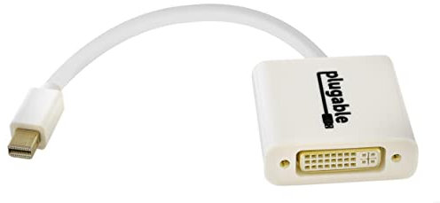 Plugable Mini DisplayPort (Thunderbolt 2) to DVI Adapter (Supports Mac, Windows, Linux Systems and Displays up to 1920x1200@60Hz, Passive).