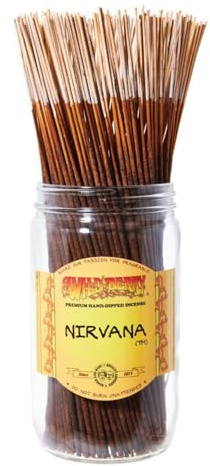 Wild Berry Incense Sticks - Nirvana - Soothing Fragrance with Vanilla and Lavender - Hand Dipped in The USA (100 Count)