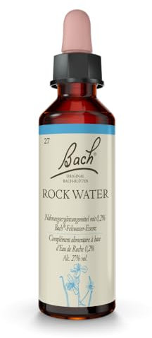 Original Bachblüten Tropfen Nr. 27 Rock Water: Weniger streng zu sich selbst sein mit Bach-Blüte Felswasser, 20ml