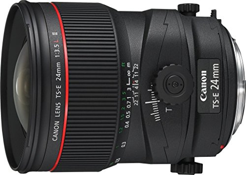 Canon TS-E 24 mm f/3.5 L II - Objetivo para Canon (Distancia Focal Fija 24 mm, Apertura f/3.5) Negro