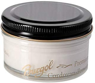 Burgol Cordovan Pomade - Schuhpflegekit für Cordovan-Leder mit Rosshaarbürste