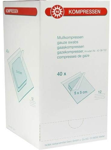 MULLKOMPRESSEN 5x5 cm steril 12fach 40X2 St
