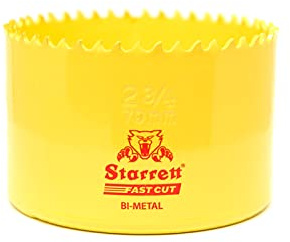 Starrett HSS Hålsåg i bi-metall – FCH0234 snabbskuren extra kobolt hålsåg – för rostfri mild plåt trä plast olika material – 70 mm