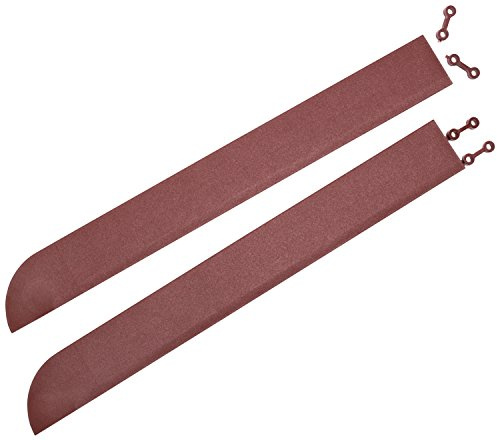 andiamo Eckleiste zur Kunststofffliese Bodenfliese Gartenfliese Länge: 43 cm, Set: 2 Eckleisten, terra