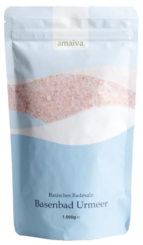 Basisches Badesalz „Urmeer“, 1.000 g Natur-Basenbad für Körper & Haut pH-ausgleichend, hautfreundlich & reinigend. Wellness & Körperpflege ohne Zusatzstoffe für Voll-, Fuß- & Teilbäder.