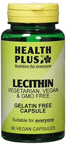 Health Plus Lecithin 550mg Memory Plant Supplement - 90 Gelatin Free Capsules
