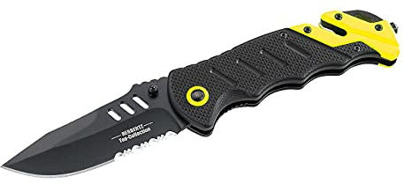 Herbertz TOP-Collection Rettungsmesser schwarz Länge geöffnet: 21.3 cm, 528612