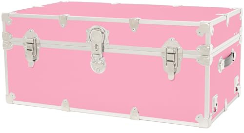 Rhino Trunk & Case Classic XL Trunk - 34x20x15, 1500+ lbs Capacity - Many Colors, Soft-Close Lid. Strong, USA Made Summer Camp Footlocker and Secure College Dorm Storage Chest