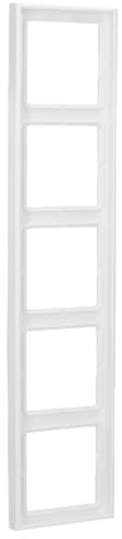 JUNG LS985WW Marco, Duroplástico, Resistente al Rayado, Brillante Blanco Alpino, Quintuple, 81 X 365mm