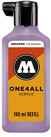 Molotow MO692201 Refill ONE4ALL - Ricarica per pennarelli indelebili, 180 ml, 1 pezzo, lilla pastello