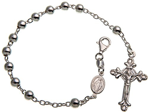 Silberketten Store Rosenkranz Armband Alejandro 925 Silber, Länge wählbar von 18-23cm