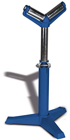 Metallkraft Materialständer MS 3 V (max. Stützlast 400 kg, höhenverstellbar, hochbelastbare Stahlrollen), 3660705