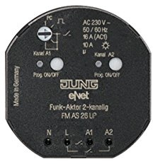 eNet Funk-Schalt-/Tastaktor 2fach Mini FMAS26UP