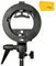 Godox S-Type Soporte para Flash (Bowens Montaje) para Speedlite Snoot Softbox Flash