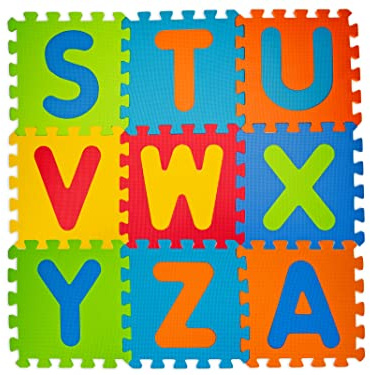 Teorema Tapis Puzzle, 9 pièces Lettres