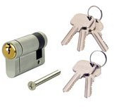 Versa Hardware Dual Finish 6-Pin Half Euro Cylinder - 45/10 (55mm Overall)