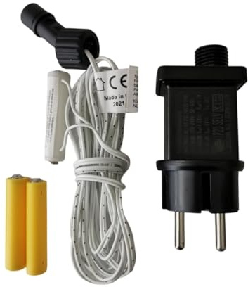 Batterieadapter, 4,5 V, Ersatz für 3 AAA-Micro-Batterien | Netzteil Batterieadapter - Netzadapter für Batterieartikel - Strombetriebener Batterieersatz - Schwarz