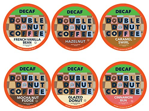 Double Donut Decaf Medium Roast Coffee Pods Variety Pack - 24 Count