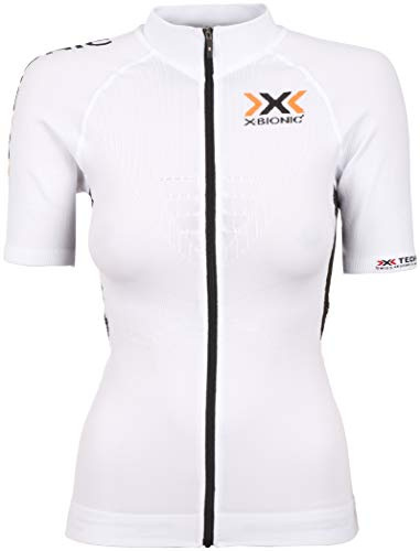 X-Bionic Erwachsene Funktionsbekleidung Biking Lady the Trick OW Shirt SH SL Full Zip, White/Black, XS, O100052