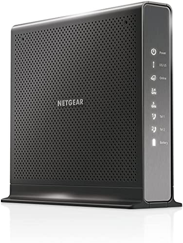 NETGEAR Nighthawk Cable Modem WiFi Router Combo with Voice C7100V - Supports Xfinity Cable & Voice Plans Up to 600Mbps, 2 Phone Lines, AC1900 WiFi Speed, DOCSIS 3.0