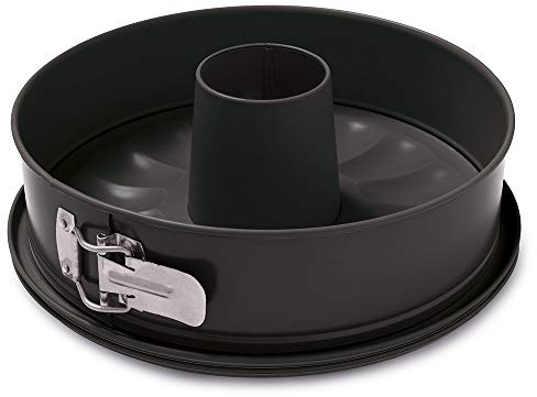 Guardini, Tortiera apribile 2 fondi Ø 28 cm, Fondo Salvagoccia, Acciaio con rivestimento antiaderente, Nero, Made in Italy, Linea Arianna