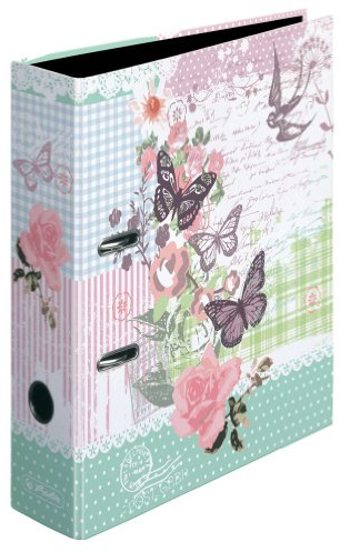 Herlitz Ordner Mix A4 Ladylike Roses, Butterfly und Bloom maX.file, 8 cm (Butterfly)