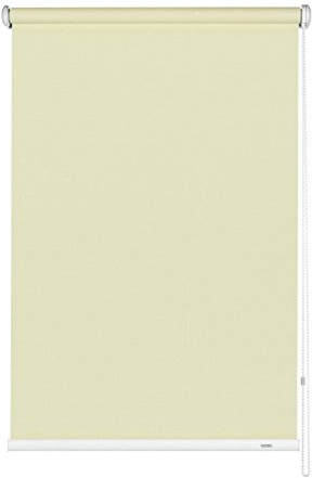GARDINIA Seitenzug-Rollo, Decken-, Wand- oder Nischenmontage, Lichtdurchlässig, Blickdicht, Alle Montage-Teile inklusive, Farbe: Champagner, 122 x 180 cm (BxH)