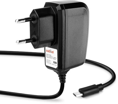 subtel Tablet Ladekabel 1.2m kompatibel mit Sony Xperia Tablet Z / Z2 / Z3 / Z4 Ladegerät Micro USB Netzteil - 5V 2A / 2000mA Auflader Charger Lader