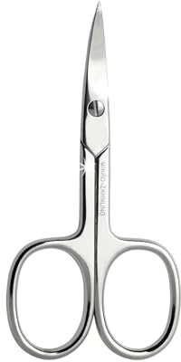 ERBE Solingen Nagelschere, Kullenblatt, 9 cm - Mit griffiger Mikro-Zahnung zum abrutschsicheren Kürzen der Nägel, gebogene Schneide - langlebiger, geschmiedeter Spezialstahl von Meisterhand geschärft