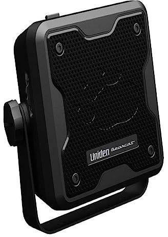 Uniden (BC23A) Bearcat 15-Watt Amplified External Communications Speaker. Durable Rugged Design, Perfect for Amplifying Uniden Scanners, CB Radios, and Other Communications Receivers. , Black