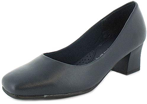 Comfort Plus Carly Womens Court Shoes with Heels Perfect for Work Occasion wear or Evenings Out on The Town - Stylish and a Comfortable Ladies Shoes Blue 7 UK