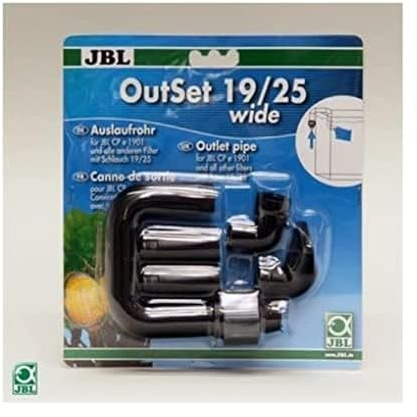 JBL Outset Wide 6023200 - Set per Tubo di Scarico con Tubo a Getto Largo per Filtro Esterno di acquari