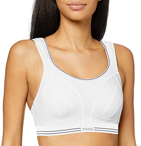 Champion Women's Shock Absorber S5044 Ultimate Run Bra Sports Bra, White, 32FF