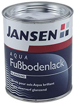Jansen Aqua Fußbodenlack 750ml ideale Bodenbeschichtung für den Wohnbereich braun