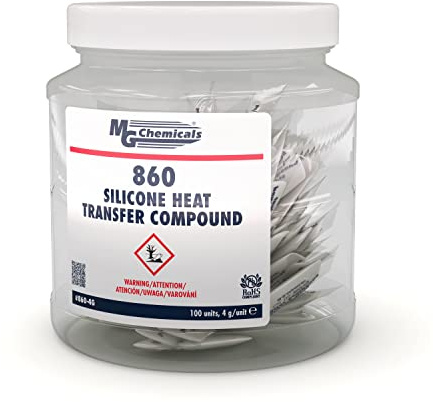 MG Chemicals 860-4G Pâte de Silicone Thermo conductrice, Blanc