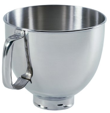 KitchenAid K5THSBP Edelstahl Schüssel 4,8 l mit Griff Hand