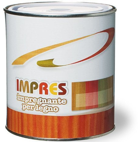 Impregnante Sintetico Satinato per Legno Impres Laiv colore Teak 0,750 Lt.