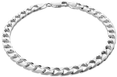 STERLL Herren-Armband aus massivem 925 Silber, ideal als Geschenk für Mann oder Freund, mit Schmuckbox